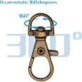 thumbnail image 3 of 25pcs Lobster Claw Clasps Swivel Clips and 25pcs Split Keyrings with Chain & Open Jump Rings for Crafts Jewellery Making Findings,Bronze, 3 of 7