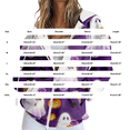 thumbnail image 3 of Gsakboxl Hoodie Women Solid Color Full Zip Up Hooded Sweatshirt With Halloween Pumpkin Print Loose All-Match Long Sleeve Casual Outer Hood Top For Fall Holiday Daily, 3 of 7