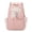 Pink, variant on 17.72in Color Block Student Backpack with Padded Laptop Compartment, Large Capacity Water Resistant Nylon Daypack, Multi Pocket Bookbag for School Sports Travel, Ideal Back to School Gift