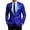 Blue, variant on Tops for Men Sequin Blazer Metallic Suit Disco Prom Shiny Jacket Wedding Party Banquet Tuxedo Coats Mens Coats Blue L
