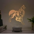 thumbnail image 3 of YSTIAN Wolf Illusion 3D lamp,Wolf 3D Night Light Optical Illusion USB Desk lamp with 16 Colors Changing Remote Birthday Xmas Valentine's Day Gift Idea for Wolves Fan Boys Girls (L-68), 3 of 4
