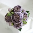 thumbnail image 3 of Ashosteey Artificial Flowers Beautiful Artificial Silk Fake Flowers Wedding Valentines Bouquet Wedding Centerpieces Party Table Floral Arrangements Home Bridal Decor Valentines Day Gifts, 3 of 6