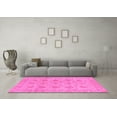 thumbnail image 3 of Ahgly Company Indoor Square Oriental Pink Traditional Area Rugs, 3' Square, 3 of 4