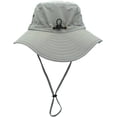thumbnail image 4 of Women's Lightweight Quick Dry Hunting Fishing Sun Hat with Cool Strap (Light Gray), 4 of 4