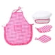thumbnail image 4 of Juego de cocina para niños Sunnimix Delantal y gorro de cocinero para niños escocesa roja, 4 of 8
