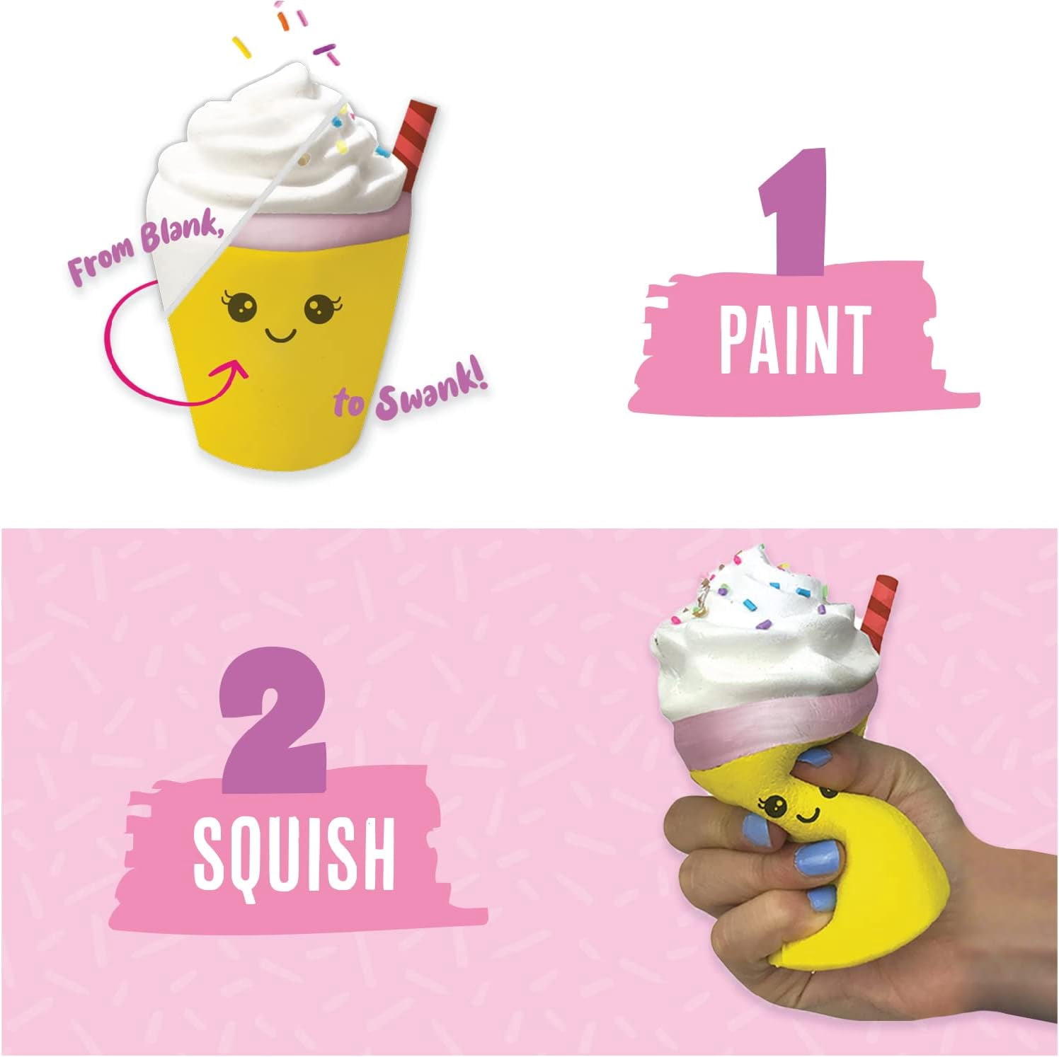 8 PCS CASE of Dessert Squishies Paint Kit