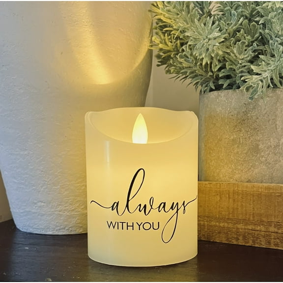 Flameless Flickering Candle -  Always with you