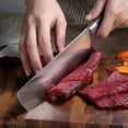 thumbnail image 6 of SHIYUAN Knife - 7" Razor Sharp Meat Cleaver and Vegetable Kitchen Knife, High Carbon Stainless Steel, Multipurpose Asian Chef Knife for Home and Kitchen with Ergonomic Handle, 6 of 8