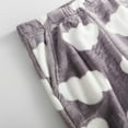 thumbnail image 5 of Oksale Fuzzy Fleece Pajama Pants for Woemn with Pockets Cute Cloud Graphic Winter Loungewear Plus Size Thicken Thermal Fashion Sleepwear for Home Gray S, 5 of 8