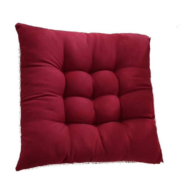 MORESEC Solid Color Frosted Chair Cushion Dining Chair Cushion Office Student And Winter Seat Cushion Non Fading Deals of the Day Clearance Prime, Red