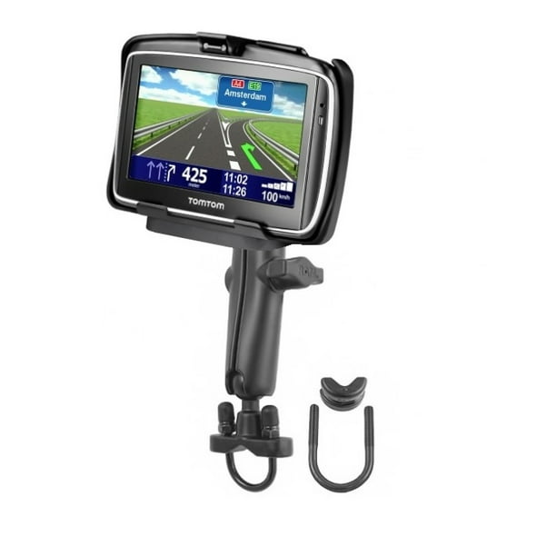 Heavy Duty Long Arm Motorcycle Bike Mount Holder Kit fits Gps TomTom GO