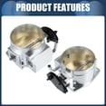 thumbnail image 6 of Unique Bargains 1 Set Universal 92mm/3.62" Silver Tone Aluminum Alloy Auto Throttle Body Assembly, 6 of 6
