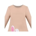 thumbnail image 4 of Vestido para Niña Marrón Easter Bunny Bordado de Huevo y Corazón Manga Larga Algodón 4 Años, 4 of 7