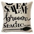 thumbnail image 3 of Xerarch 18"x18" Halloween Throw Pillows Covers, Pillow Covers, Linen Pillow Cases, Halloween Decorations Indoor, Outdoor for Fall Home Halloween Decor, 3 of 5