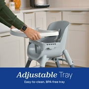 Chicco Zest™ 4-in-1 Multi-Use Folding High Chair, Low Feeding Chair, Toddler Chair, Youth Stool - Seasalt (Grey), New