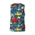 thumbnail image 2 of Rocae Vehicles Cartoon with Funny Drivers for Men's Basketball Jersey Lightweight and Breathable Athletic Tank Top,Quick-Drying Sports Jersey, 2 of 9