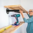 thumbnail image 4 of IFANLANDOR 2Pcs Industrial Pipe Shelf for Homeowners Wall Mounted Wood Support, 4 of 8