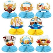 Konsait 8PCS Oktoberfest CORNET Decorations Centerpieces, Easy Setup Oktoberfest Table Decorations, Oktoberfest Party Supplies Oktoberfest Party Decorations