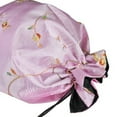 thumbnail image 3 of Wrapables® Beautiful Embroidered Silk Travel Bag for Lingerie & Shoes - Pink, 3 of 3