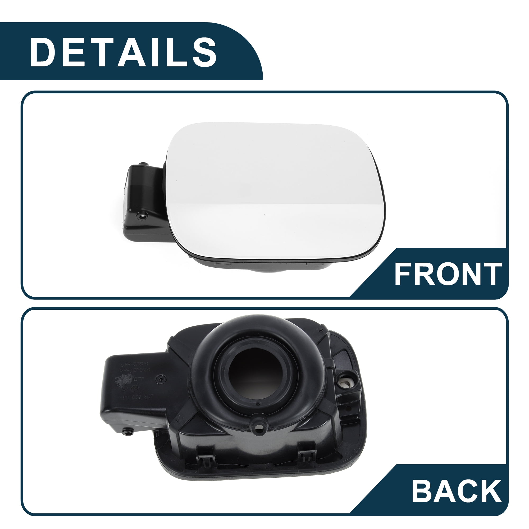 Unique Bargains Fuel Tank Door Cap for Volkswagen Jetta 2012-2018 Filler Flap Cover