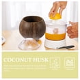 thumbnail image 2 of FUEENIRVA Coffee Colored Coconut Shell Cup 1Set 4.3x4.3x4.1In, 2 of 6