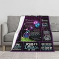 thumbnail image 3 of Daughter in Law Gifts Blanket, Daughter in Law Gifts from Mother in Law, Daughter in Law Birthday Gifts, Gifts for Daughter in Law, Gifts for Future Daughter in Law Throw Blanket 60"X50", 3 of 6
