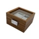 thumbnail image 4 of Caja organizadora de relojes de madera Fernando con 2 ranuras elegante caja de exhibición de joyas, 4 of 8