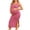 Coral Pink, variant on Ekouaer Women Sleeveless Tank Maternity Dress Ribbed Knit Pregnancy Midi Dress Ruch Side Stretchy Pregnancy Clothes Dirty Pink