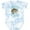 Tie Dye Blue, variant on Inktastic Born to Fish Boys or Girls Baby Bodysuit
