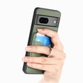thumbnail image 6 of Allytech Wallet Case for Google Pixel 7, Weave Texture TPU Cards Holder Ring Holder Kickstand Shockproof Anti-Scratch Bumper Back Cover Case for Google Pixel 7 - Green, 6 of 13