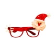 thumbnail image 2 of Santa Snowman Antler Rimless Glasses, holiday decorations, Santa snowman antler glasses, festive style, Christmas party decor, outdoor holiday decor, metal frame, for bedroom, 2 of 9