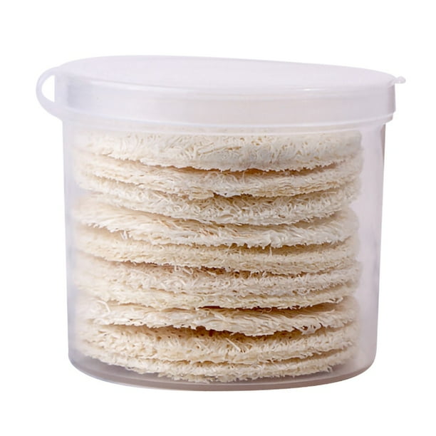 10 Pcs Natural Loofah Sponge Exfoliating Face Pads Facial Body