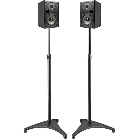 Versatile Height Adjustable Speaker Stands for Satellite and Bookshelf Speakers