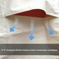 thumbnail image 6 of HGmart Patio Furniture 100% Waterproof Outdoor Lawn Heavy Duty Sofa Covers with Air Vent And Stable Strap Size Size 104x42x35Inch, Wine Red, 6 of 7
