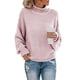 thumbnail image 1 of Suéter grueso de cuello alto para mujer Suéteres cálidos de manga larga de punto oso de fresa Electrónica, 1 of 1