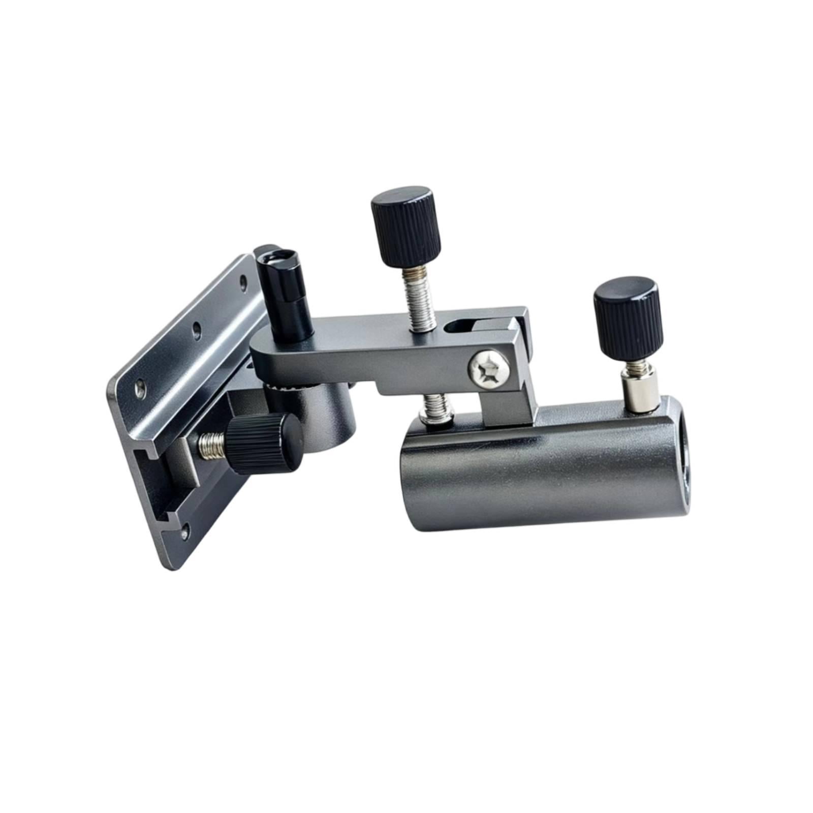 QccHieUs Fishing Box Rod Holder Front-Mounted Fishing Rod Holder Base Adjustable Hardware Silver Black