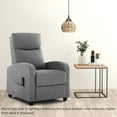 thumbnail image 2 of Nextay Recliner Chair with Massage & Lumbar Support, Adjustable Fabric Home Theater Seating for Adults, Modern Small Reclining Chair for Living Room, 2 of 7