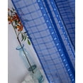 thumbnail image 5 of RT Designers Collection Wanda Box Voile Light Filtering One Grommet Curtain Panel 54" x 90" Neon blue, 5 of 6