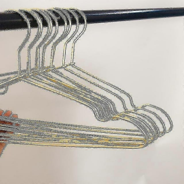 10 Pcs Clothes Hangers Heavy Duty Metal Strong Anti-slip Clothes Hanger