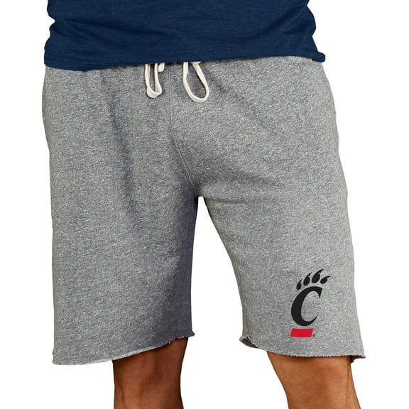 Men's Concepts Sport Gray Cincinnati Bearcats Mainstream Terry Shorts