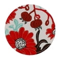 thumbnail image 4 of WYYP Round Tablecloth - Great for Home Kitchen/Parties/Holiday Dinner Red Flowers, Flowers on Branches White, 4 of 8