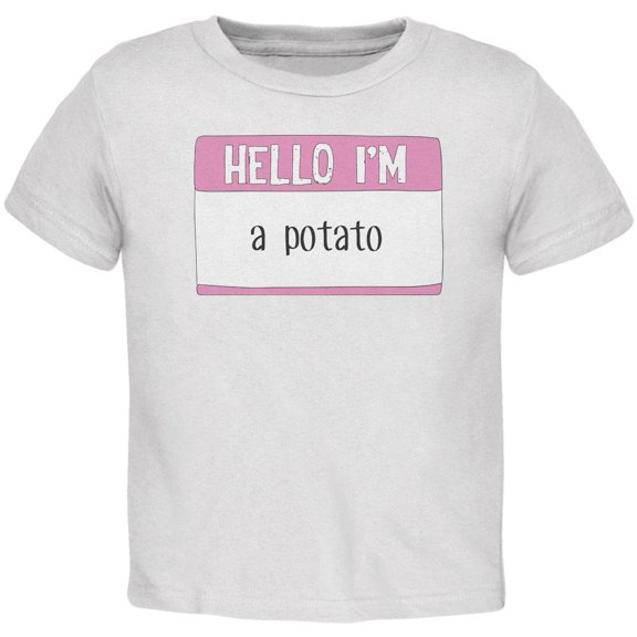 Halloween Hello I'm a Potato Toddler T Shirt White 4T