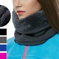 thumbnail image 1 of Cheers.US Outdoor Winter Men Women Fleece Neck Warmer Warm Multifunctional Universal Shawl Fleece Neck Scarf Cold Weather Face Mask, 1 of 7