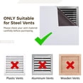 thumbnail image 4 of 4 Pcs Square Magnetic Vent Covers, 12x12" Magnetic Cover for Temperature Control & Noise Reduction, Flexible Vent Blockers for Ceiling, Floor, Register, Heater, HVAC Vents, 4 of 4