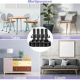 thumbnail image 4 of Niveladores de muebles ajustables, 6 piezas, patas ajustables Topretty resistentes para muebles con tuerca en T y deslizadores de fieltro, patas de mesa, sofá, cama, negro, general TUNC Sencillez, 4 of 5