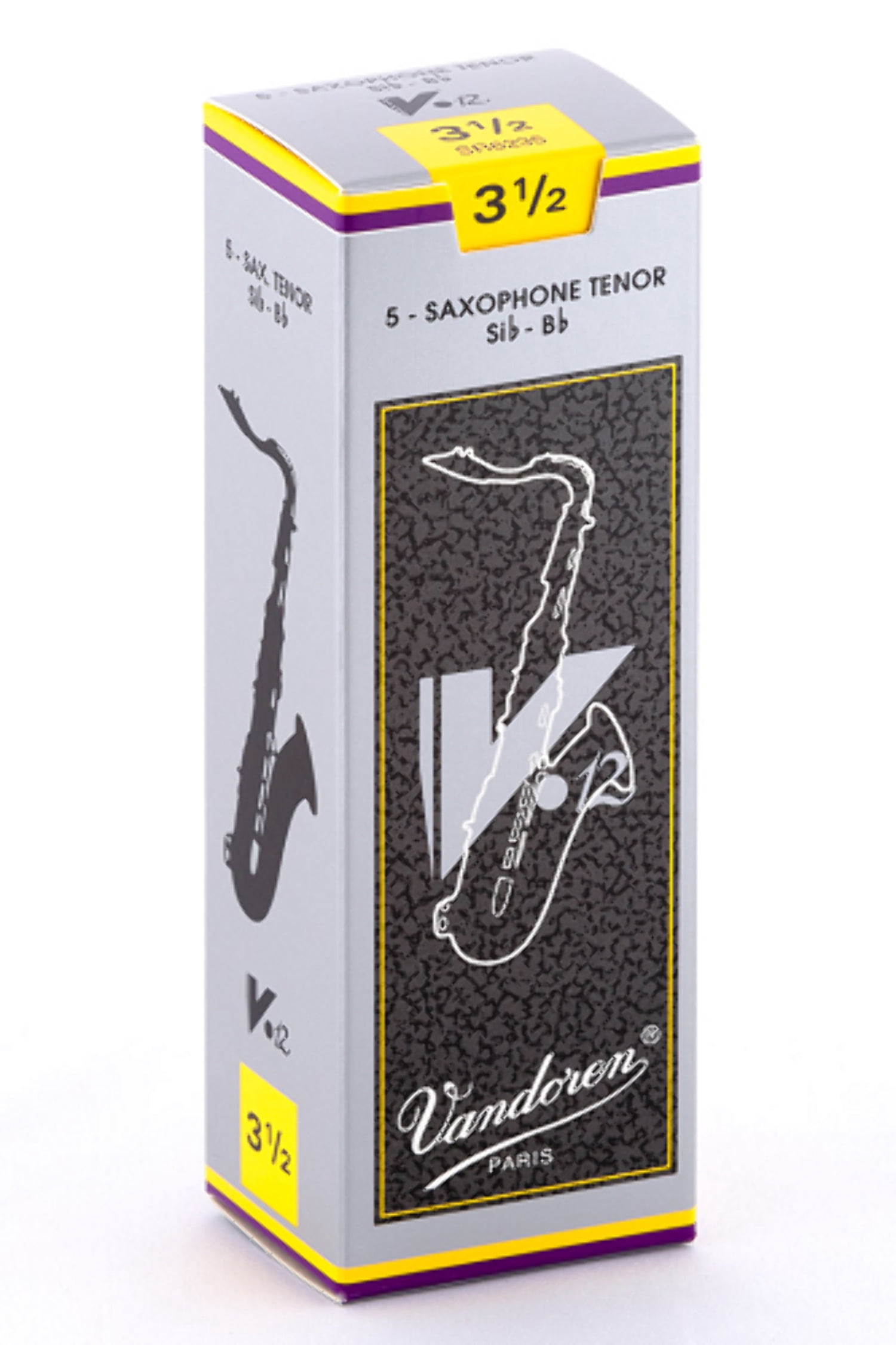 Vandoren SR6245 Tenor Sax V.12 Reeds Strength 4.5; Box of 5