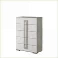 thumbnail image 5 of Chests & Wardrobes, Olivia Contemporary 5-Drawer Wood Chest, White | White | Wood, 5 of 5
