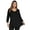 Black, variant on CRAYNER 3/4 Sleeve T-Shirts for Womens Casual V-Neck Tunic Tops Loose Fit Basic Tees Blouses Lightweight Pullover with Pocket