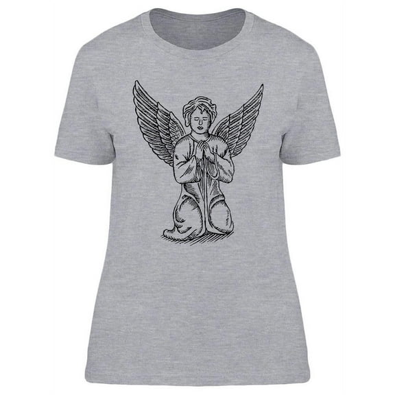 Angel Boy Sculpture T-Shirt Women -Image by Shutterstock, Female Large