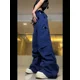 thumbnail image 5 of Pantalones cargo estilo americano Y2k estilo retro de calle, monos lavados con múltiples bolsillos para hombre, pantalones holgados casuales de pierna ancha a la moda Harajuku para mujer, 5 of 5